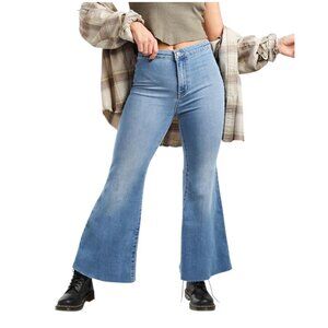 We The Free Youthquake Cropped Flare Stretch Jeans Sz 30